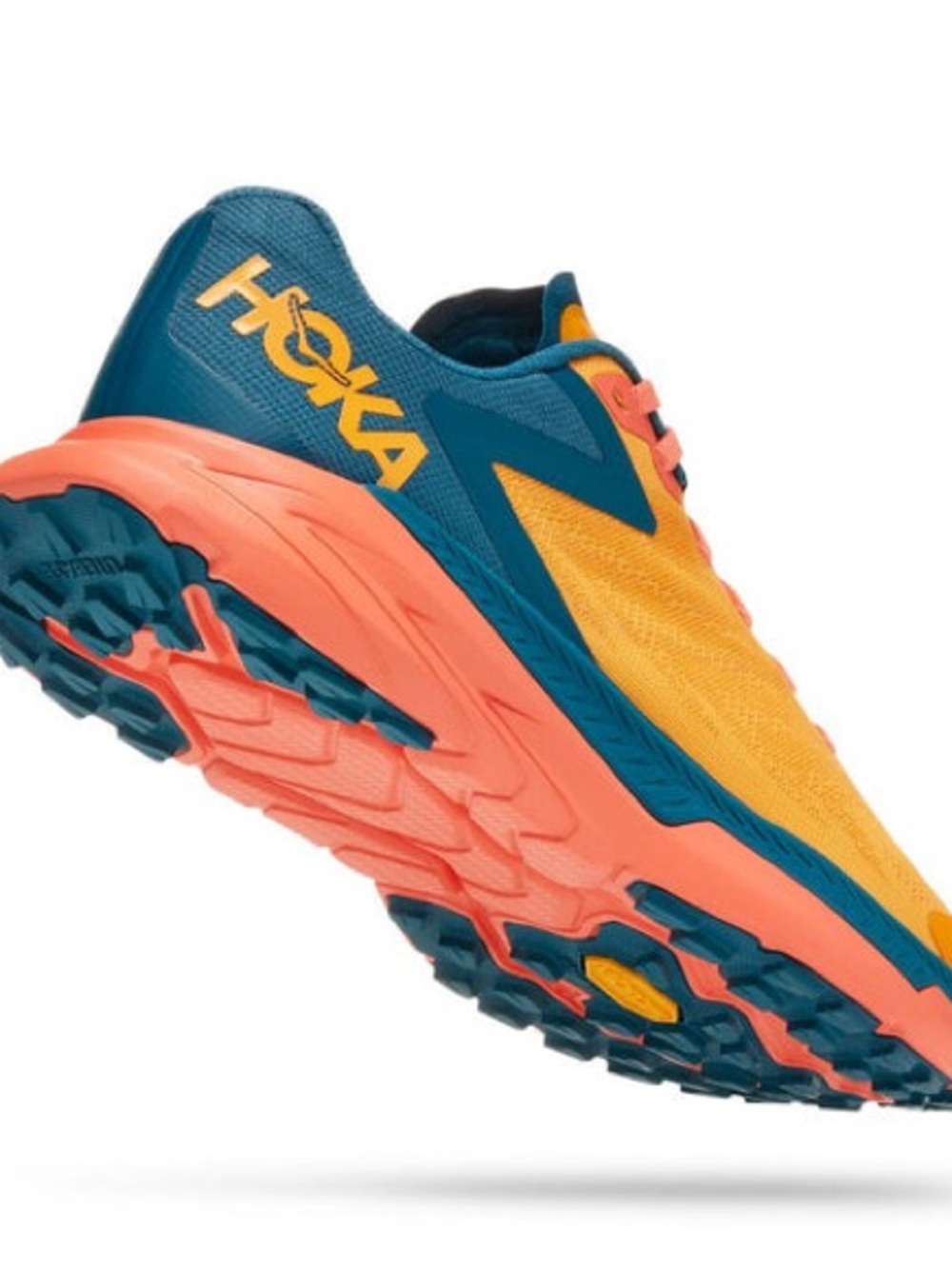 EUC Hoka One One Womens Zinal 1119400 RYCM Orange Running Shoes Size 7 - Picture 2 of 11